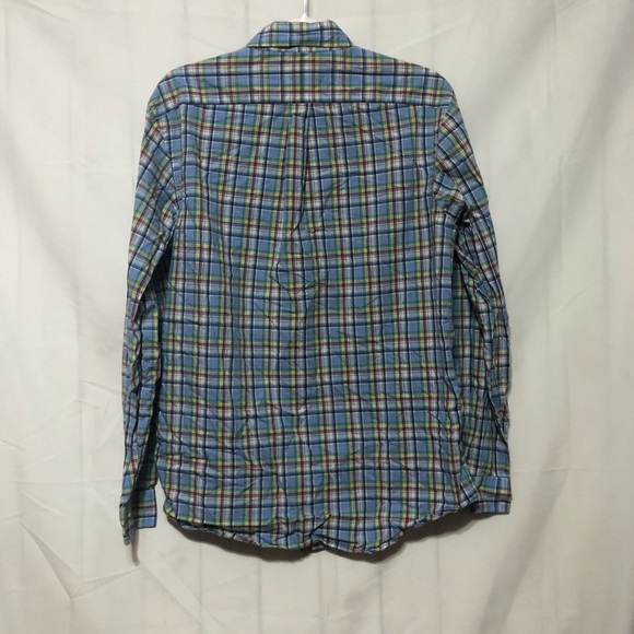 Ralph Lauren Button Down Shirt Mens M Blue Pink Green White Yellow Long Sleeve - Picture 5 of 7